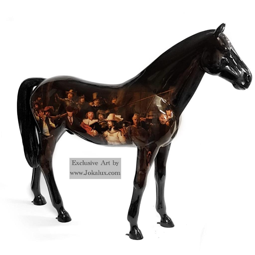 Paarden - reclame-boerderij - koe beelden op ware grootte, Tuin en Terras, Ophalen of Verzenden, Nieuw, Kunststof, Dierenbeeld