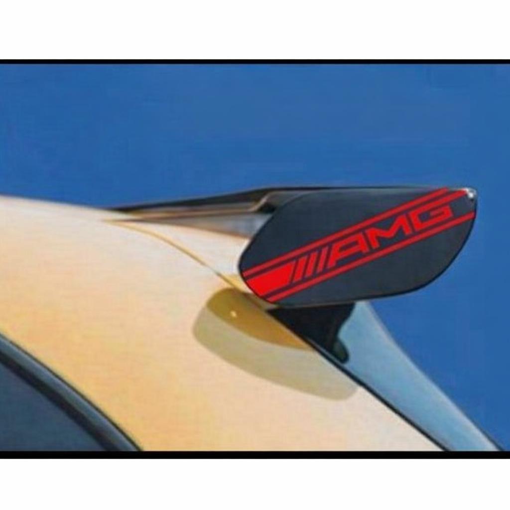 Autocollants SPOILER Mercedes A45 vinyle AMG, 2x logo, rouge, Enlèvement ou Envoi