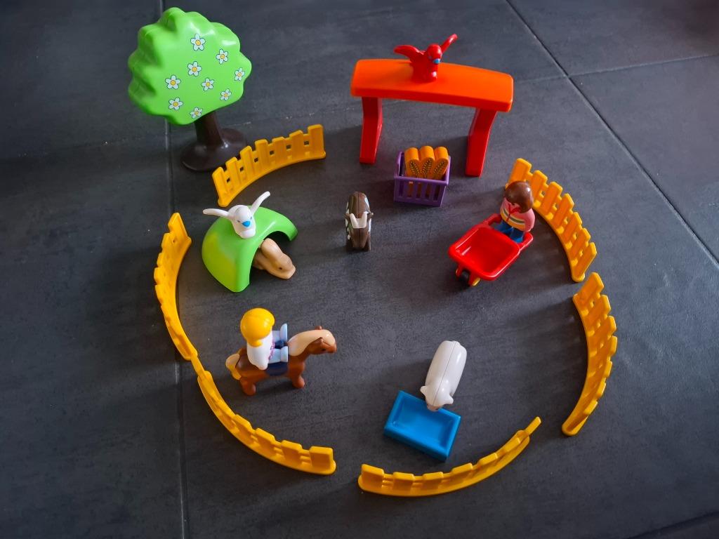 Playmobil 1-2-3 boerderij (6963), Kinderen en Baby's, Speelgoed | Playmobil, Ophalen, Zo goed als nieuw, Complete set