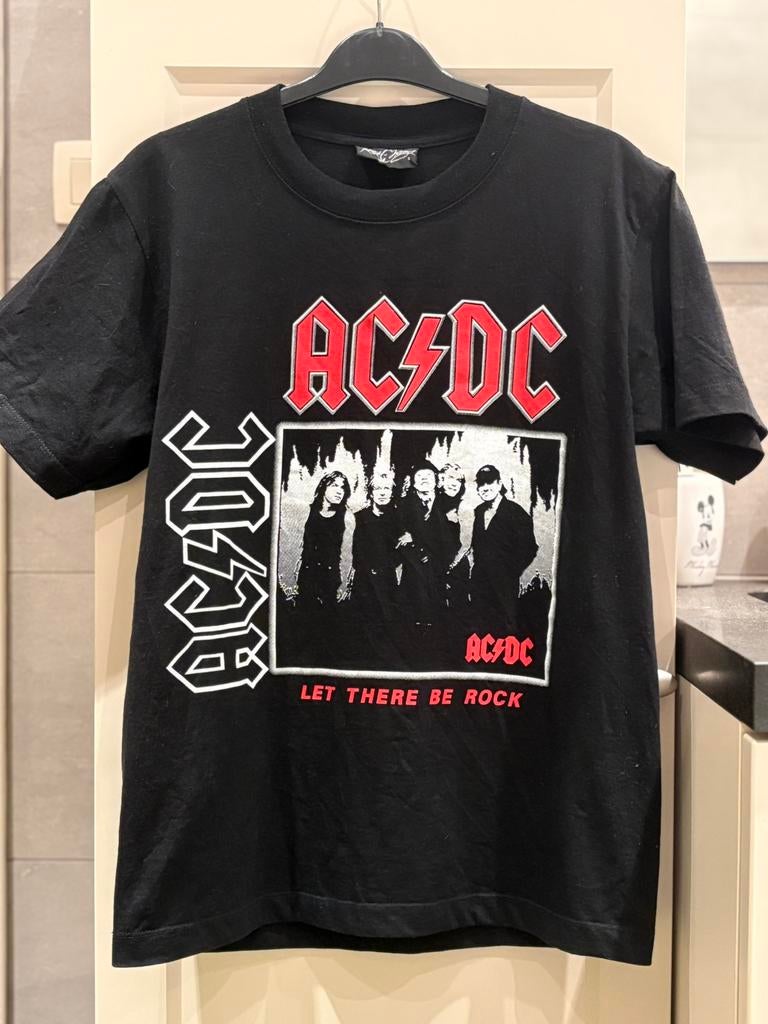 Zwart AC-DC t-shirt (S)., Ophalen, Rock.., Zwart, Zo goed als nieuw