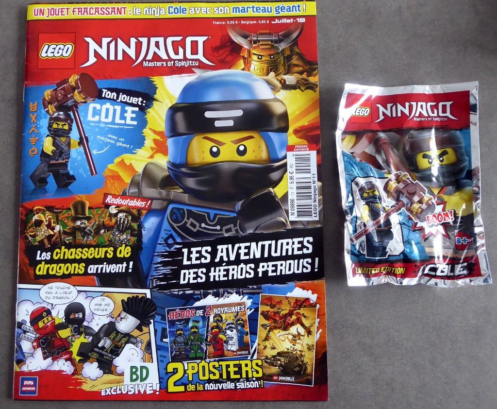 Lego album + minifiguur Cole met reuzenhamer 2018 - Lim.Ed., Ophalen of Verzenden, Nieuw, Lego