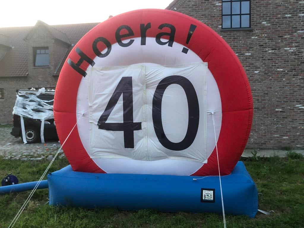 Hoera bord te huur regio Diepenbeek, Ophalen, Zo goed als nieuw