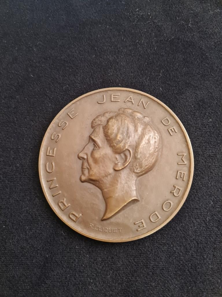 Grote medaille België Ratchet Princesse de Mérode Fonson, Ophalen of Verzenden, Brons