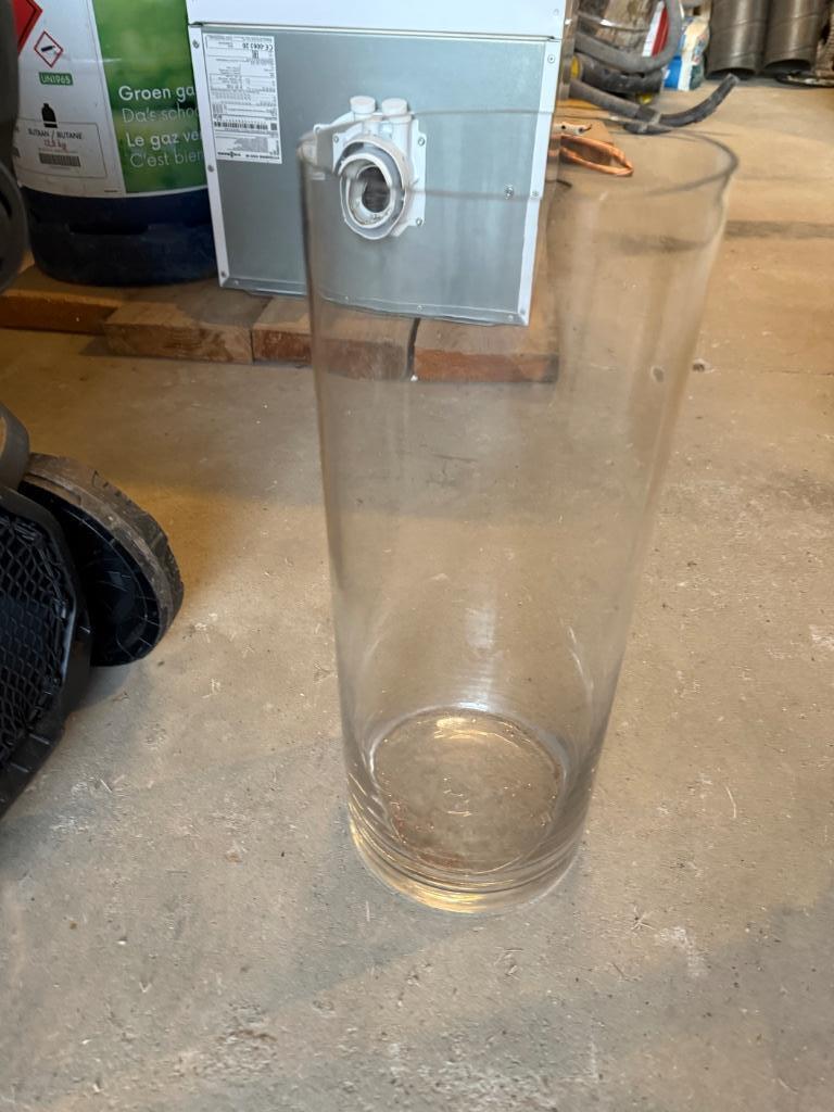 Vase transparent, Maison & Meubles, Neuf, Moins de 50 cm, Enlèvement ou Envoi, Autres couleurs