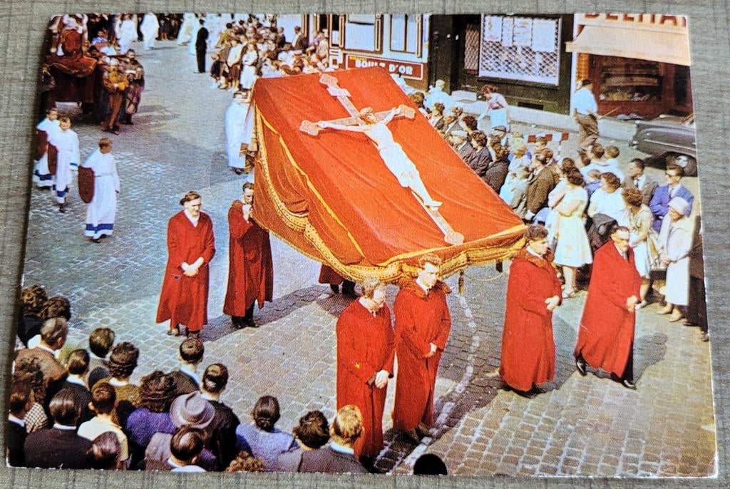 Oude fotoprent: Mariastoet Halle, Verzamelen, Ophalen of Verzenden, Gebruikt, Overige onderwerpen, Prent