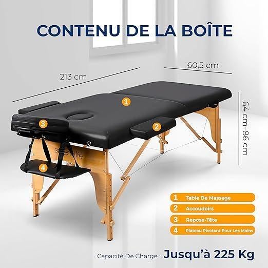 Table de massage portable | LIVRAISON GRATUITE, Neuf, -, -, Table de massage