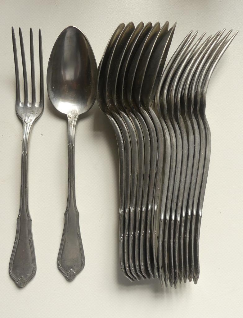 Lot de 17 couverts en étain sans plomb PHENIX, Enlèvement ou Envoi