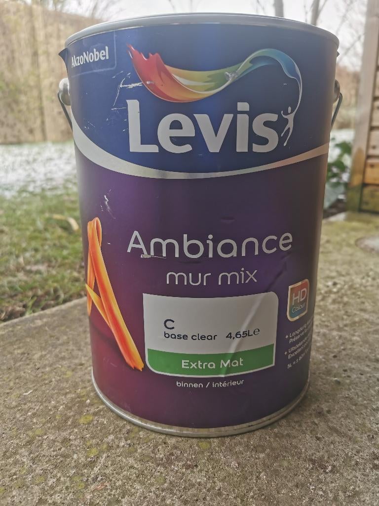 Levis verf 5L antraciet, Ophalen, Overige kleuren, 5 tot 10 liter, Nieuw