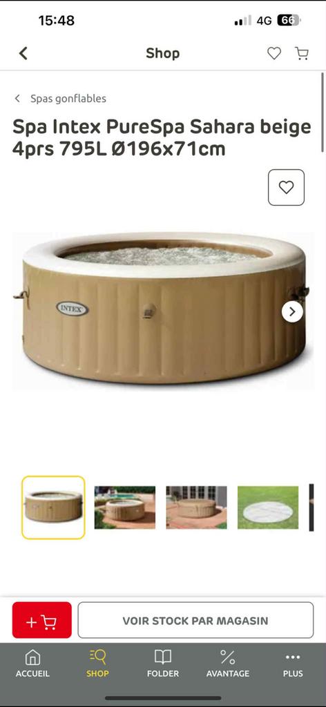 Jacuzzi Intex, Jardin & Terrasse, Enlèvement, Comme neuf, Pompe