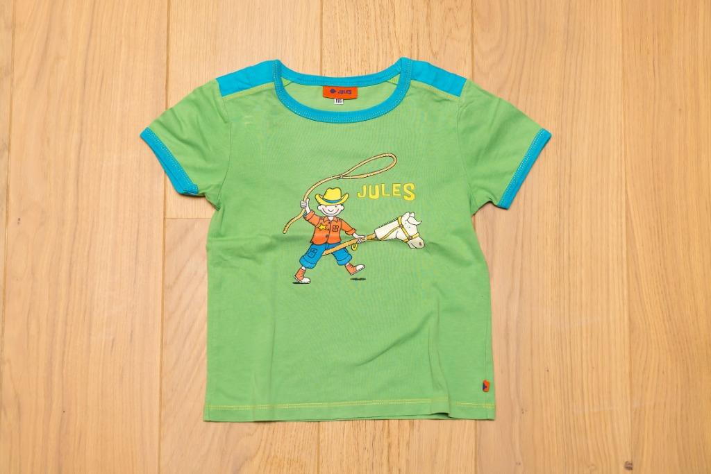 Groene T-shirt Jules, maat 116, Kinderen en Baby's, Gebruikt, Ophalen of Verzenden, Shirt of Longsleeve, Jongen