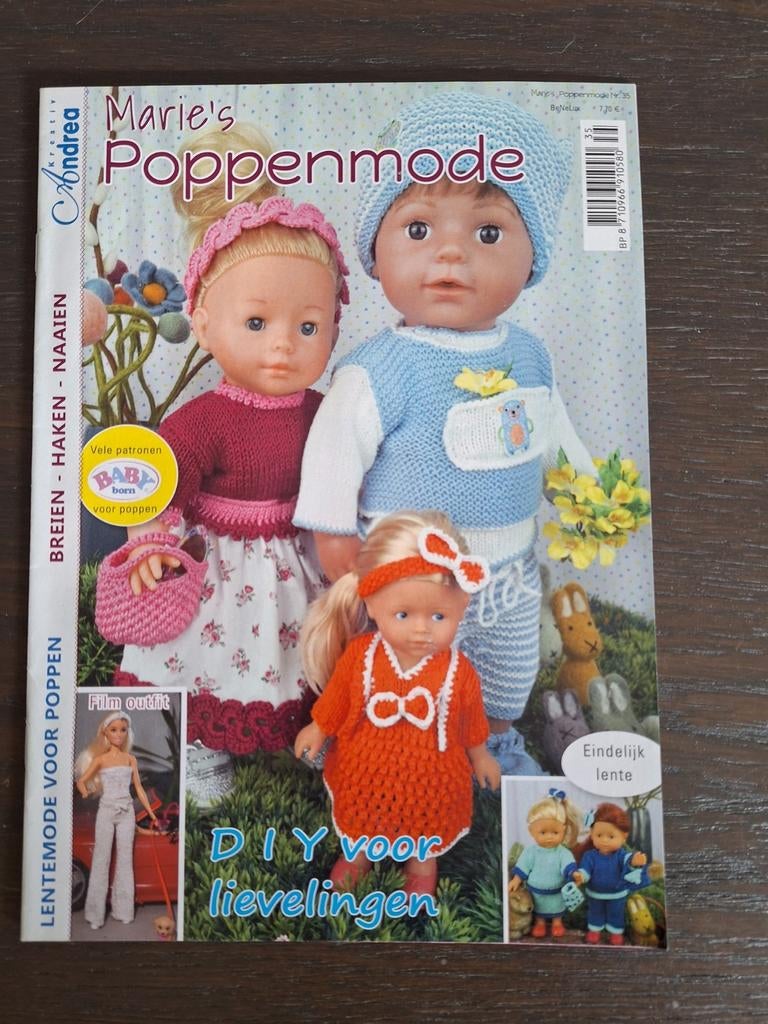 Tijdschriftje Marie's poppenmode nr 35 NIEUW, Hobby en Vrije tijd, Breien en Haken, Ophalen of Verzenden, Nieuw, Breien of Haken