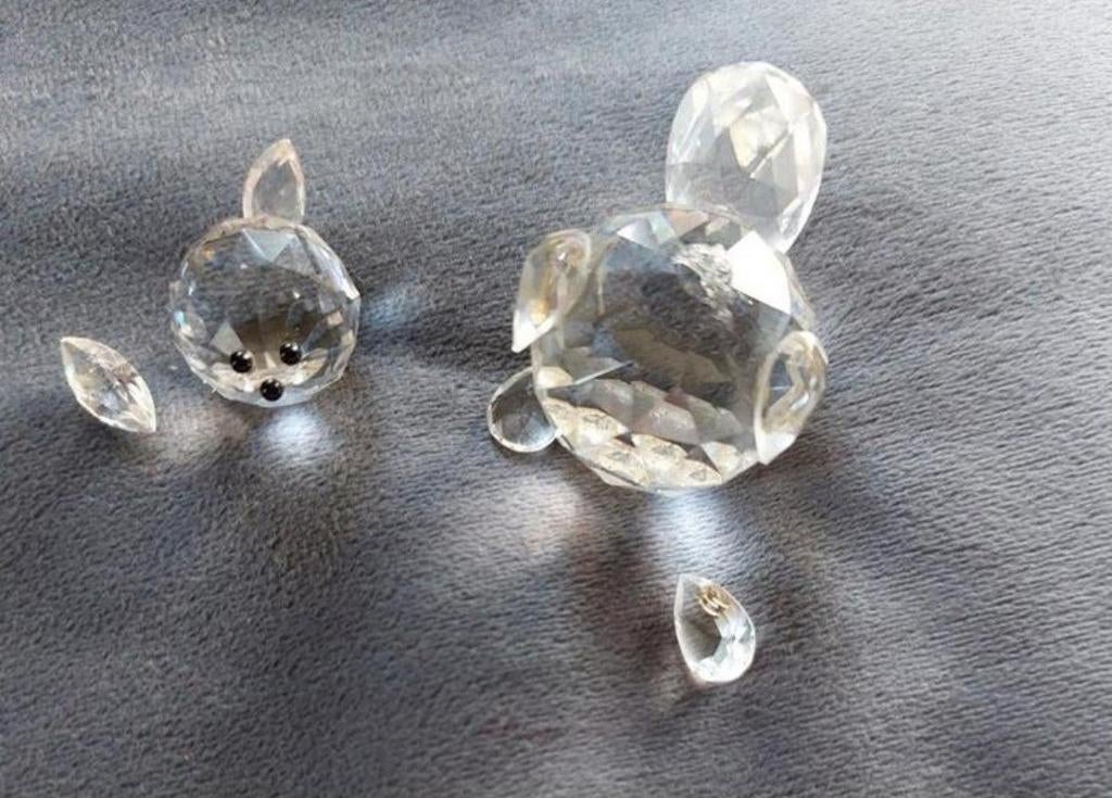 Swarovski beertje, Ophalen of Verzenden, Gebruikt