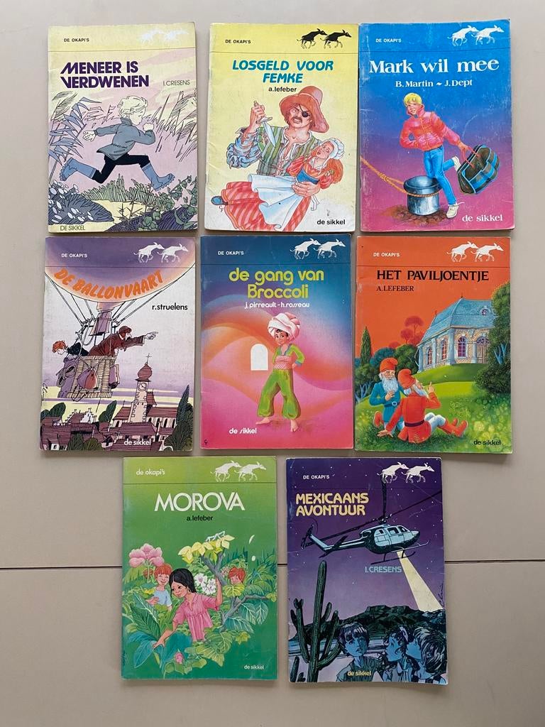 🍄. 8 leesboekjes “ de Okapi’s “ / 4 € voor 8 boekjes, Boeken, Kinderboeken | Jeugd | onder 10 jaar, Gelezen, Ophalen of Verzenden