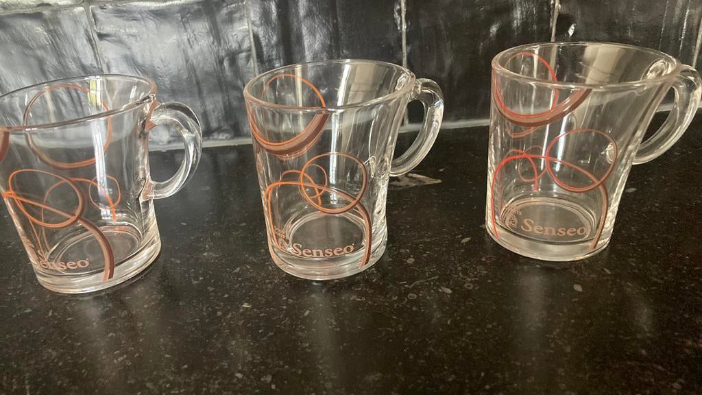 3 Senseo tas/glaasjes, Verzamelen, Ophalen of Verzenden, Zo goed als nieuw