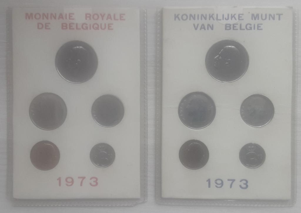 Série francs belges 1973, Timbres & Monnaies, Enlèvement ou Envoi, Série