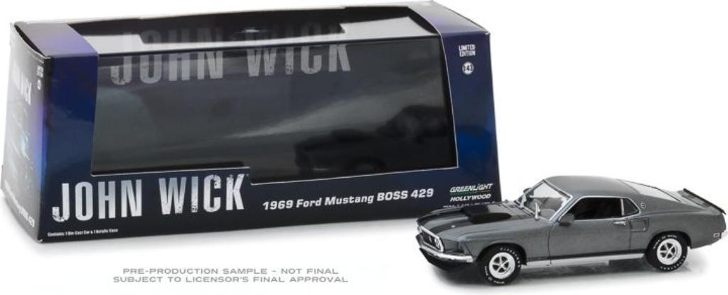 John Wick (2014) - 1969 Ford Mustang BOSS 429 - 1:43, Overige merken, Auto, Nieuw, Askgl@greenlighttoys.com