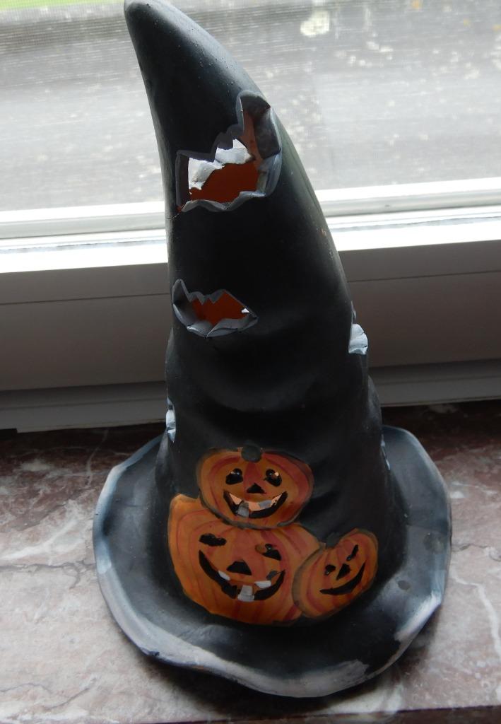 HALLOWEEN, Chapeau de sorcière pour bougie(s)., Collections, Statues & Figurines, Enlèvement ou Envoi