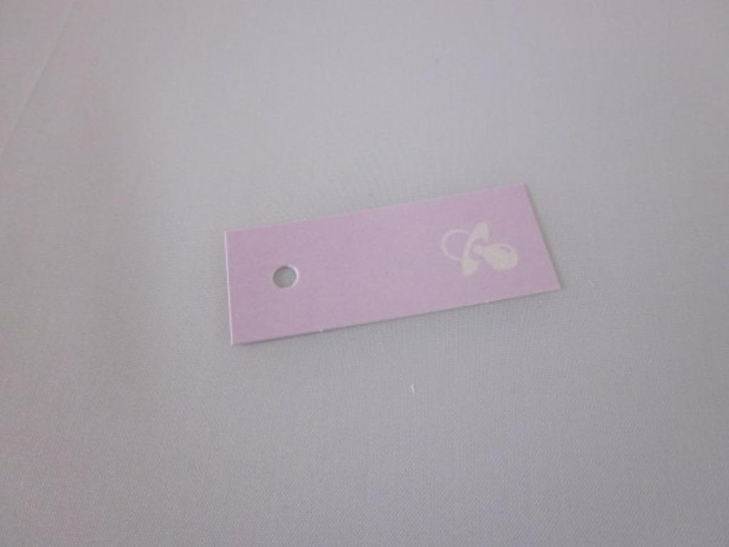 lila naamkaartjes voor doopsuiker, Ophalen, Nieuw, Kraamcadeau