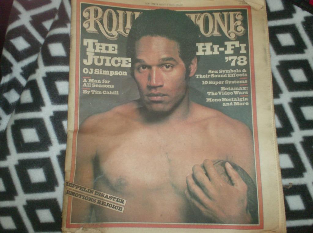 Rolling Stone magazine met O.J. Simpson, Enlèvement, Utilisé, Sport de ballon
