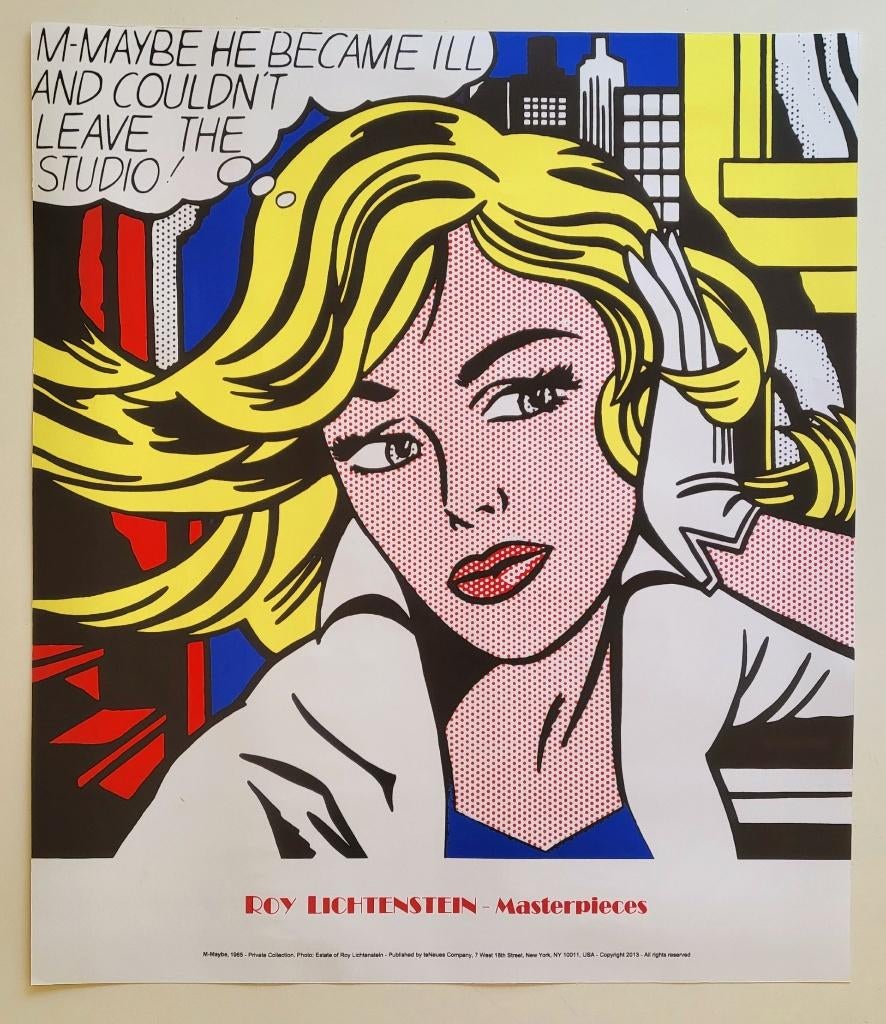 Roy Lichtenstein - M-Maybe..., 1965 - Offset, Antiek en Kunst, Kunst | Litho's en Zeefdrukken, Ophalen of Verzenden