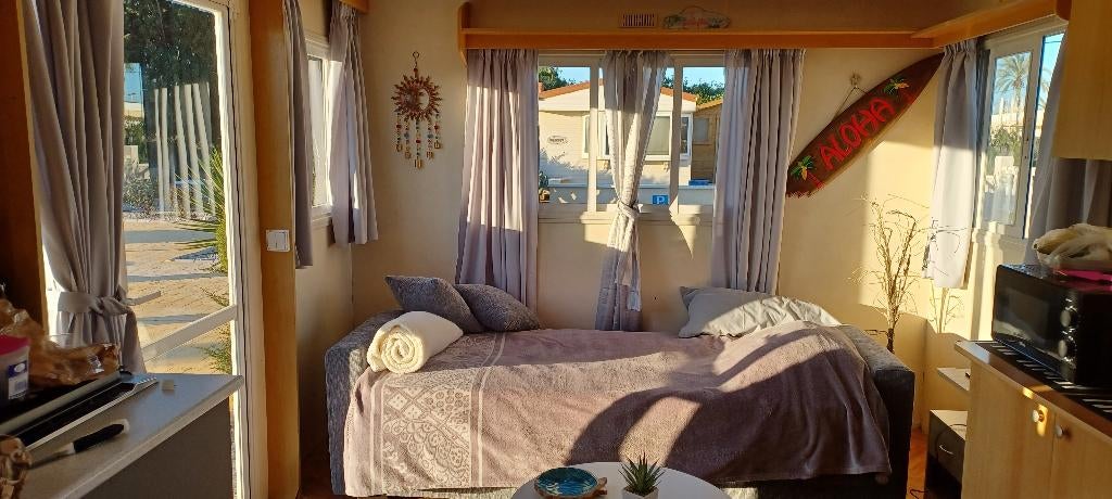 Charmant mobil-home de 3 chambres en Espagne, Caravanes & Camping, Jusqu'à 3