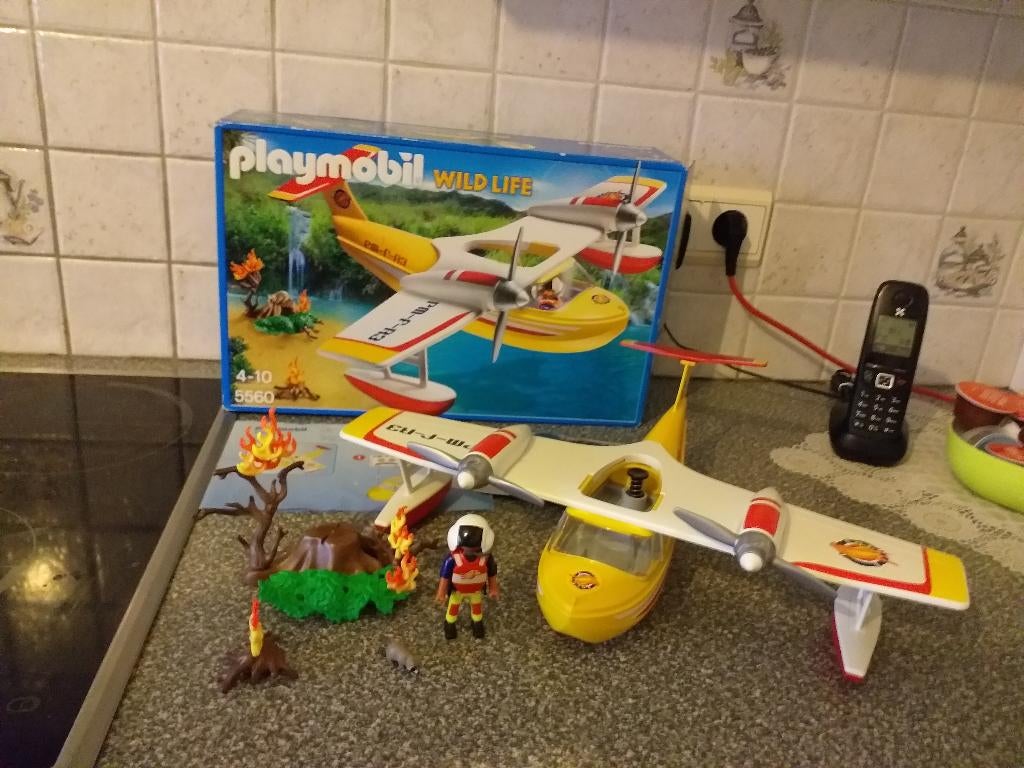 Playmobil 5560 Wildlife blusvliegtuig., Ophalen of Verzenden, Nieuw, Complete set