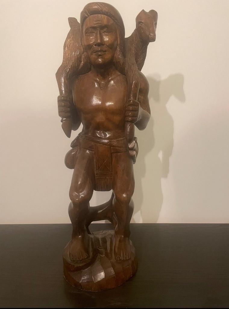 Chasseur avec cerf, Enlèvement