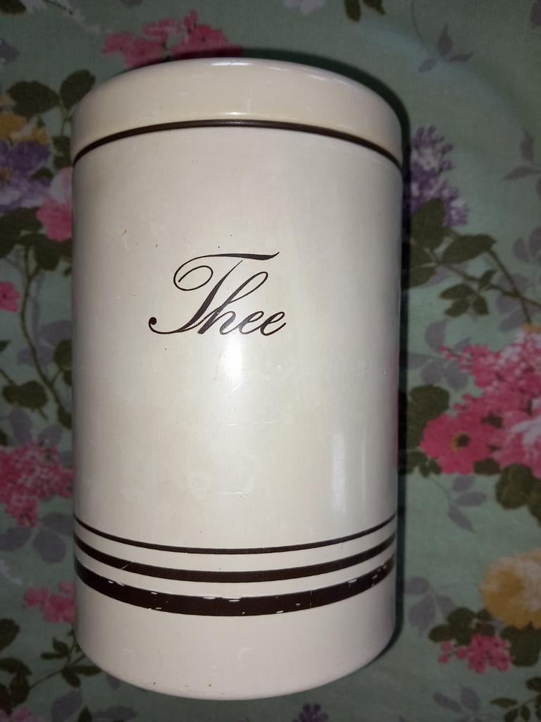 Boîte vintage Brabantia pour café ou thé -> 1€, Enlèvement
