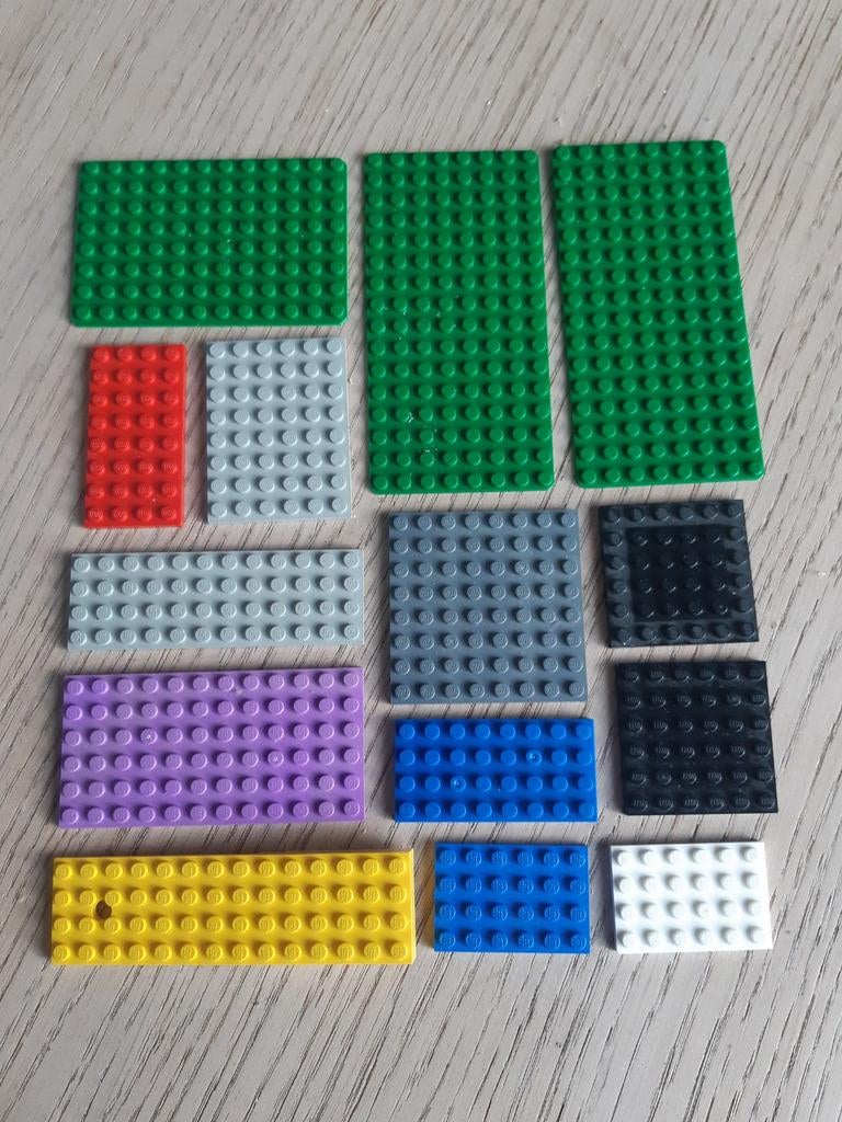 Tof pakketje lego bouwplaatjes verschillende kleuren en mate, Ophalen, Lego