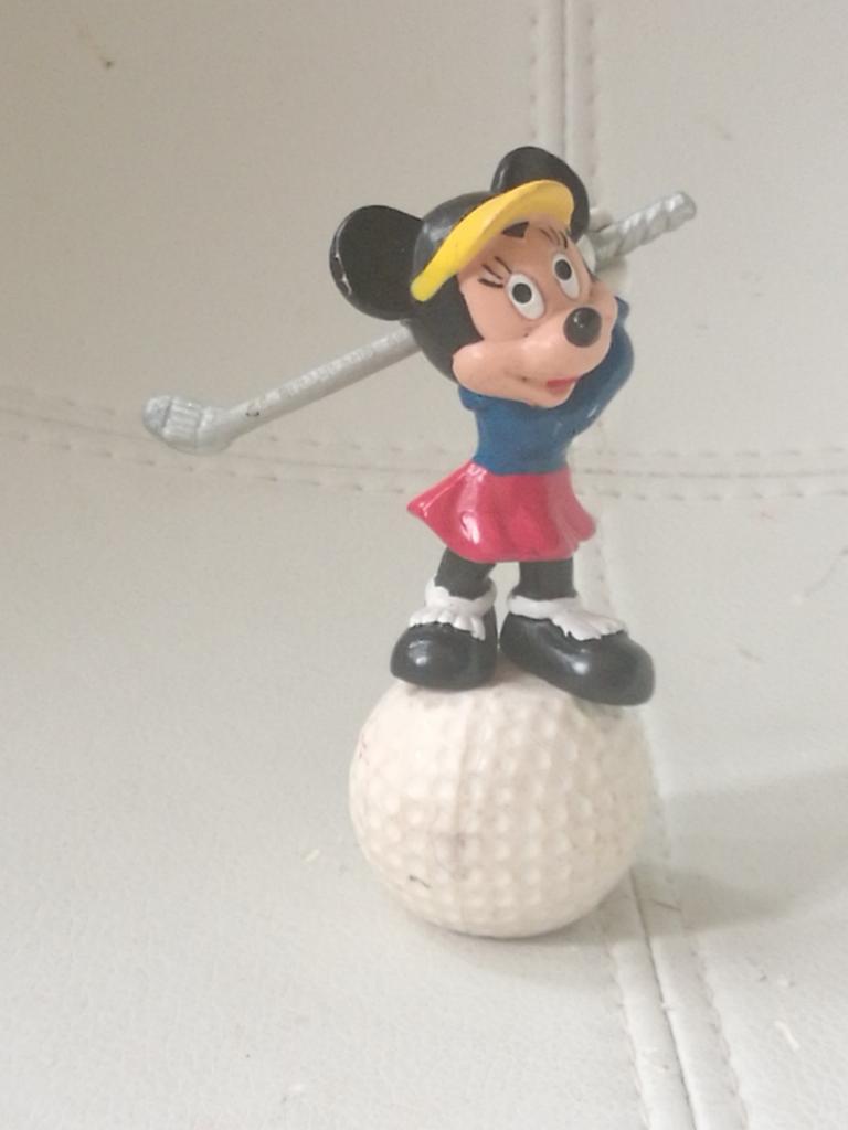 Bullyland figurine vintage Minnie Disney Golf Golfeur Golfeu, Enlèvement ou Envoi, Comme neuf