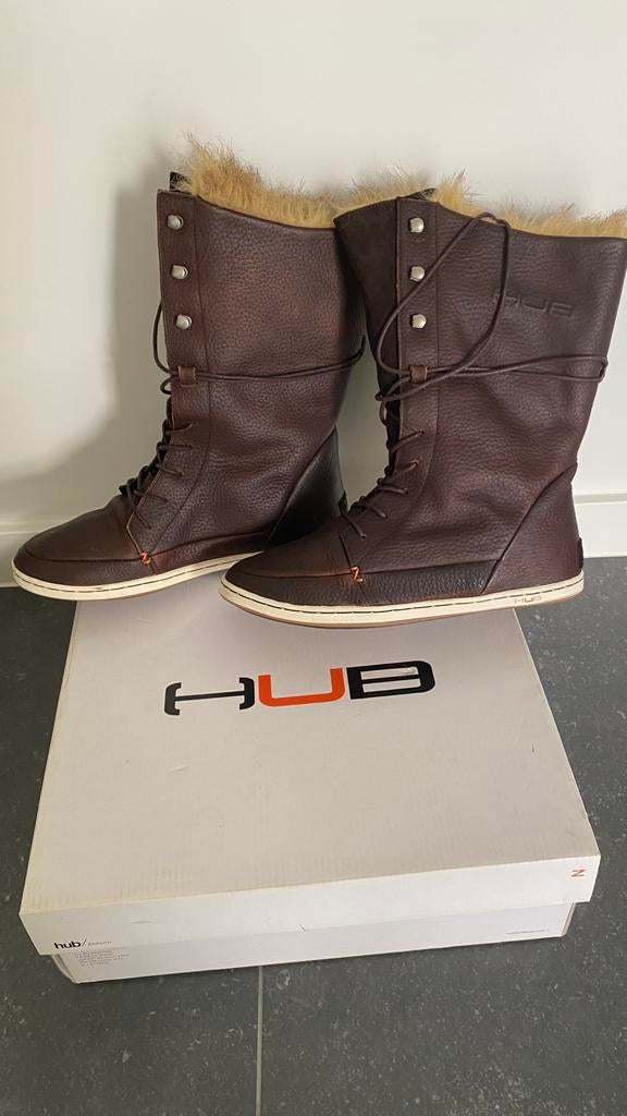 Warme winterlaarzen merk * HUB *, Kleding | Dames, Schoenen, Bruin, Snowboots, Nieuw, Ophalen of Verzenden