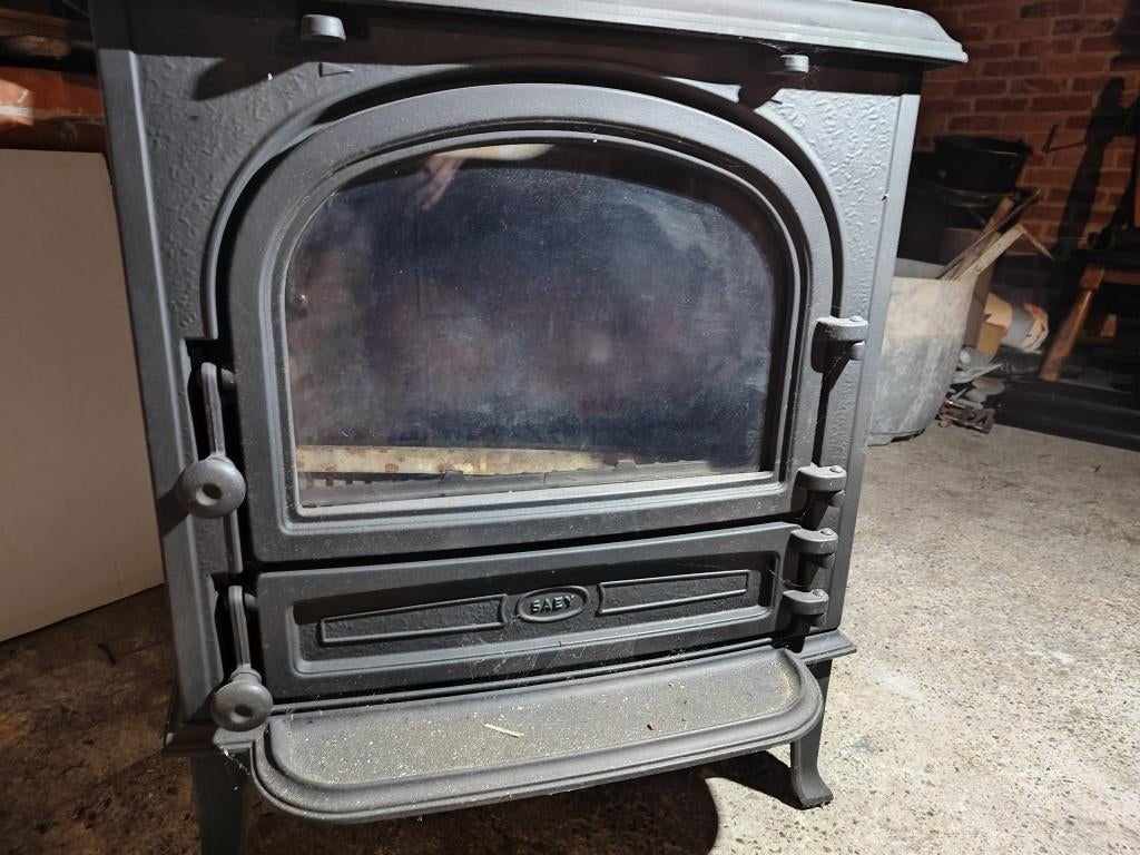 kachel saey, Huis en Inrichting, Kachels, Ophalen, Zo goed als nieuw, Vrijstaand, Hout