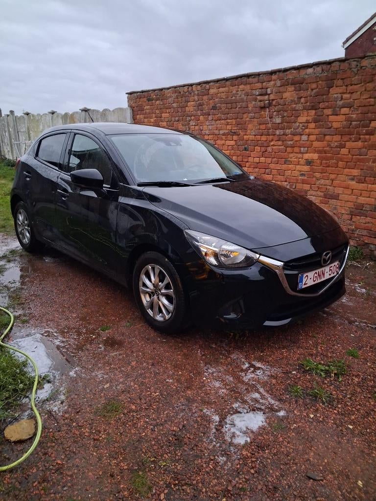 MAZD 2 2018 DIESEL-E6B  AIRCO,NAVI , 100km -3,4l ,TOP-staat, Auto's, Mazda, Voorwielaandrijving, Stof, 4 cilinders, Zwart