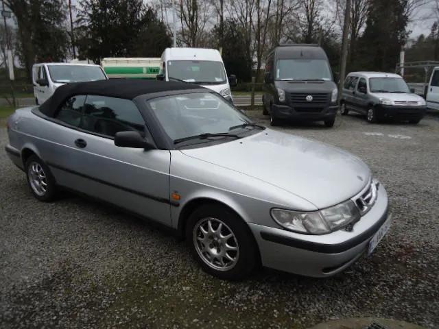 Saab 9-3 cabrio ,2.0 benz, 250 dkm ,1ste eig,juist nw banden, Autos, Cuir, Argent ou Gris, https://public.car-pass.be/vhr/d1b08a46-2a32-460c-b598-8d09abdd898c