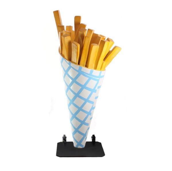 Frietzak patatzak 180 cm - patatzak polyester verrijdbaar