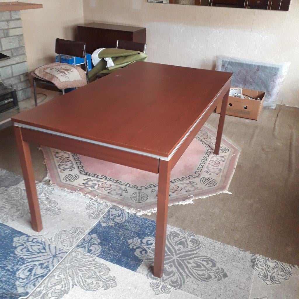 eetkamertafel, Huis en Inrichting, Tafels | Eettafels, Ophalen, Gebruikt, 100 tot 150 cm, 50 tot 100 cm