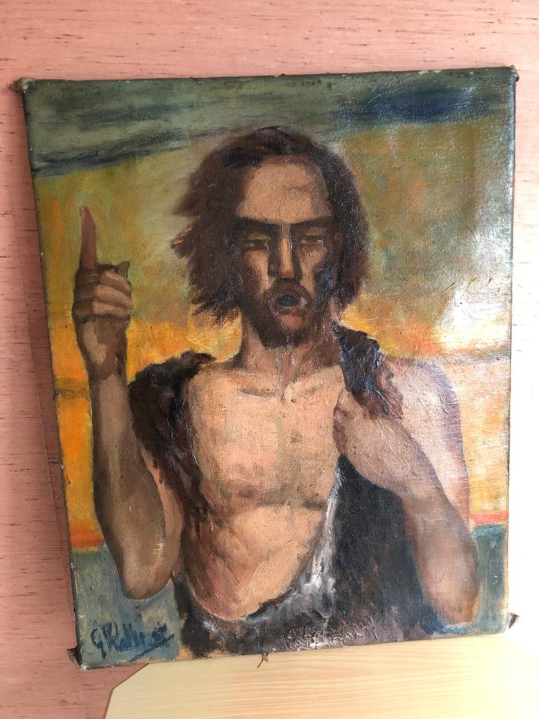 Schilderij Johannes de Doper, Antiek en Kunst, Ophalen