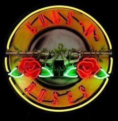 Guns n Roses neon licht reclame fan club USA decoratie decor, Verzamelen, Merken en Reclamevoorwerpen, Reclamebord, Ophalen of Verzenden