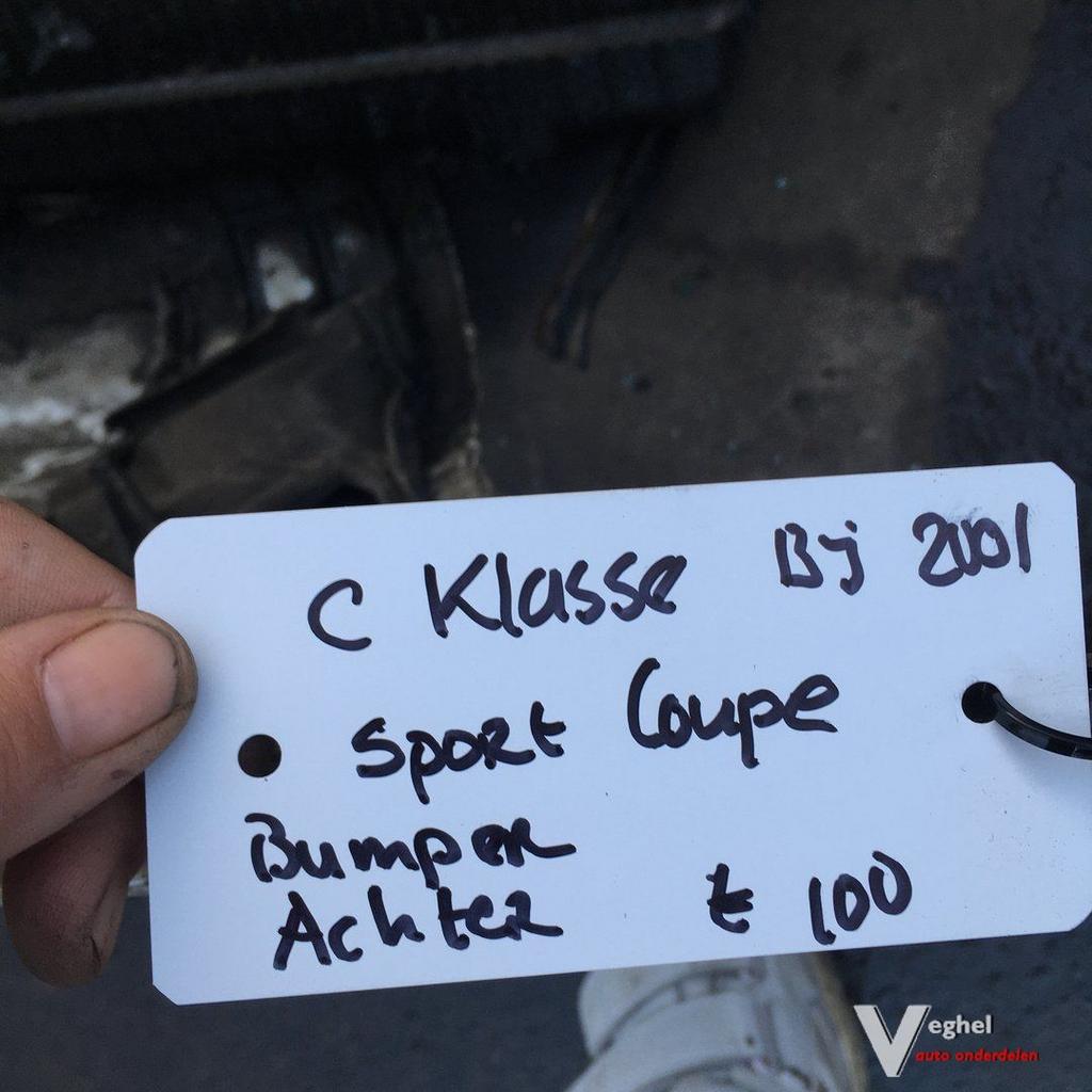 Mercedes C Klasse Sport Coupe 2001 Achterbumper, Arrière, -, Enlèvement, Utilisé