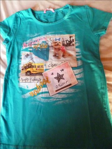 t shirt maat 110 - 116, Ophalen of Verzenden, Zo goed als nieuw, Meisje, Shirt of Longsleeve