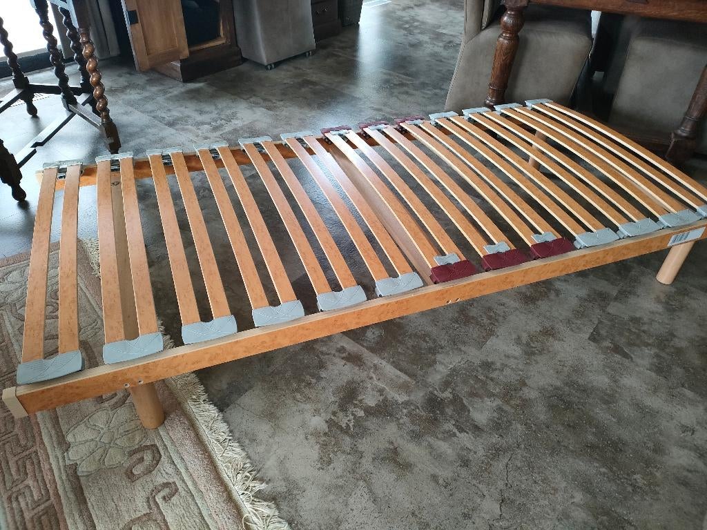 bed, Huis en Inrichting, Slaapkamer | Bedden, Ophalen, Gebruikt, 90 cm, Eenpersoons