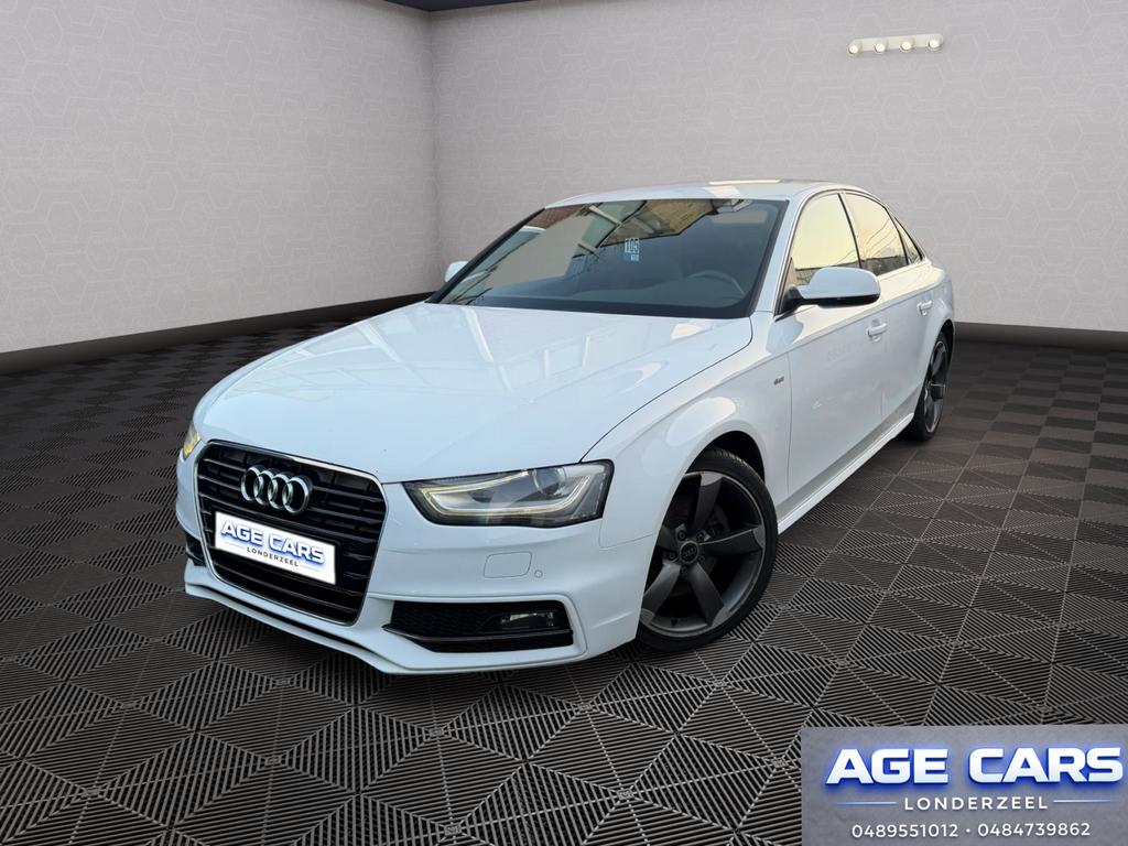 Audi A4 Sedan S-Line+ 1.8 TFSI automaat, Auto's, Automaat, 4 cilinders, A4, Wit