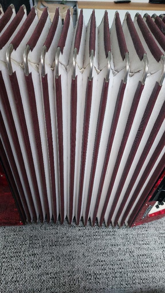 Accordeon, Ophalen, Gebruikt, Met riemen, 80-bas