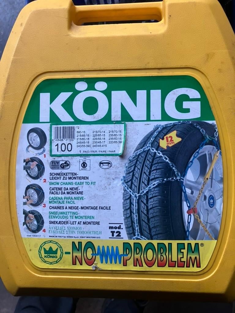 sneeuwkettingen, Ophalen, Zo goed als nieuw