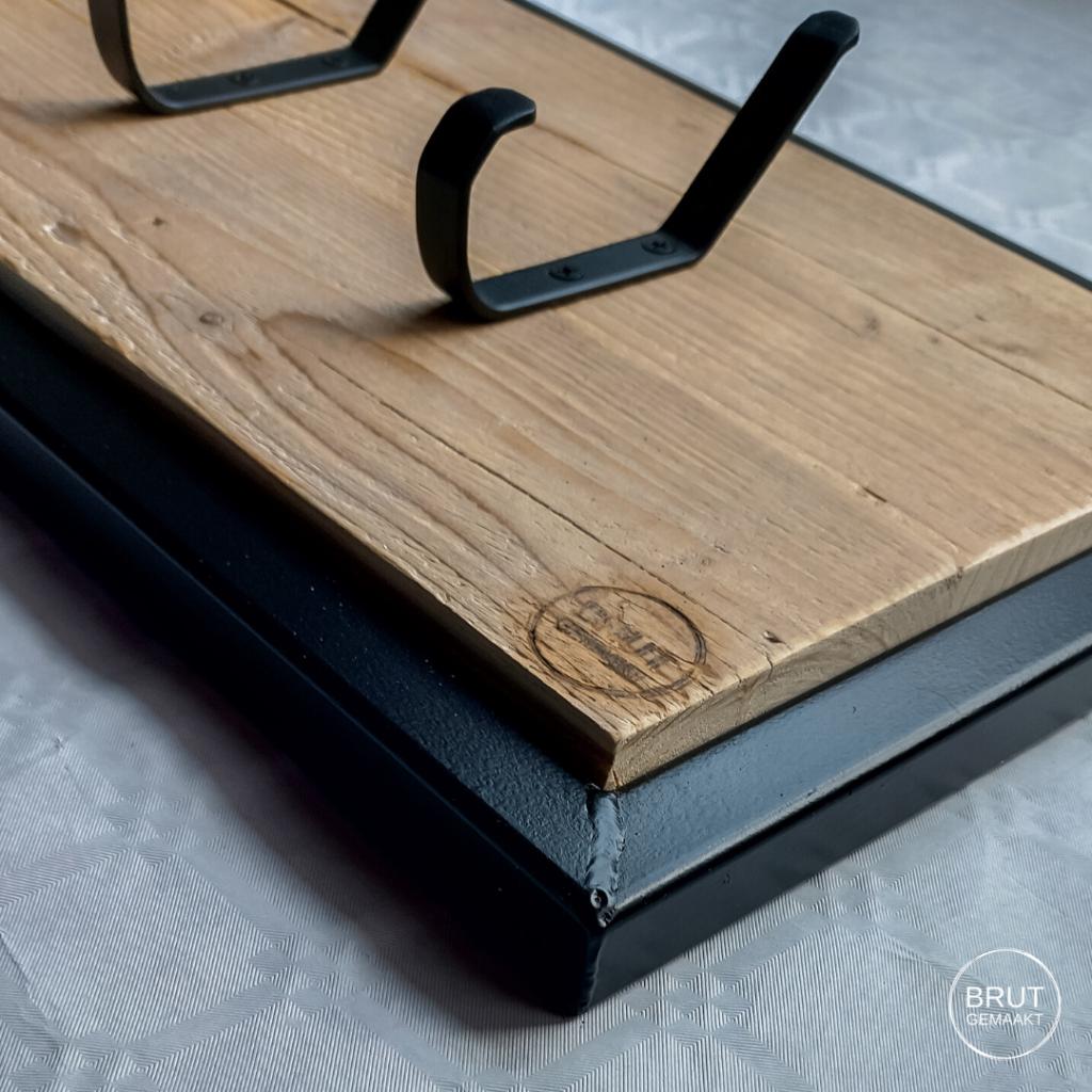 Industriële kapstok, Huis en Inrichting, Woonaccessoires | Kapstokken, Nieuw, Minder dan 100 cm, Hout, Ophalen