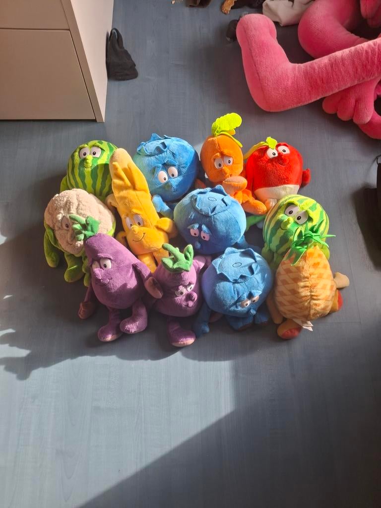 Fruit knuffels. Allemaak samen, of apart., Overige karakters, Ophalen of Verzenden, Overige typen, Klein (minder dan 20 cm)