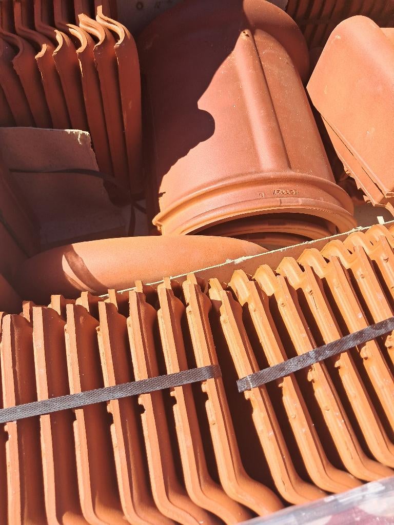 Pannen Pottelberg stormpan 44 violine, Doe-het-zelf en Bouw, Dakpannen en Dakbedekking, Ophalen, Nieuw, Dakpannen