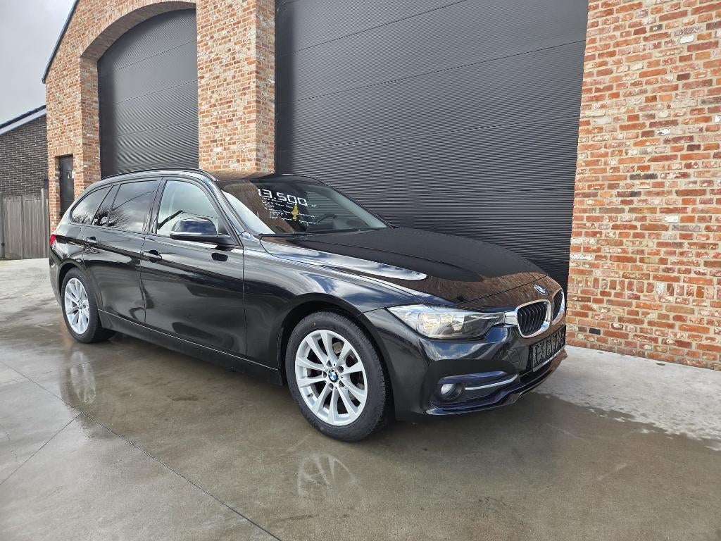 Bmw 316d Touring     / garantie / LEDER, Auto's, 116 g/km, 4 cilinders, Zwart, Leder