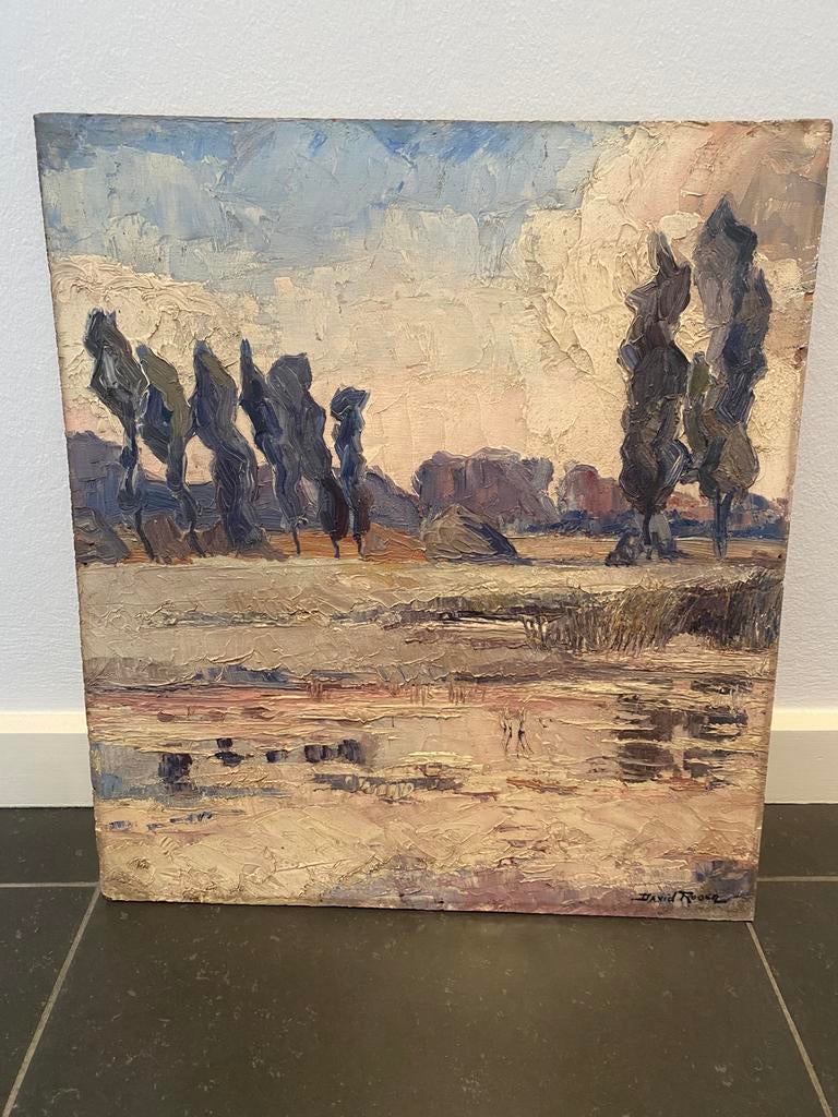 David Rosen- Anderlecht 1925?, Antiek en Kunst, Kunst | Schilderijen | Klassiek, Ophalen of Verzenden