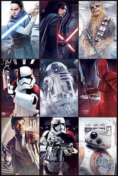 Star Wars Maxi Poster - The Last Jedi Characters Muurposter, Verzamelen, Ophalen of Verzenden, Nieuw, Boek of Poster